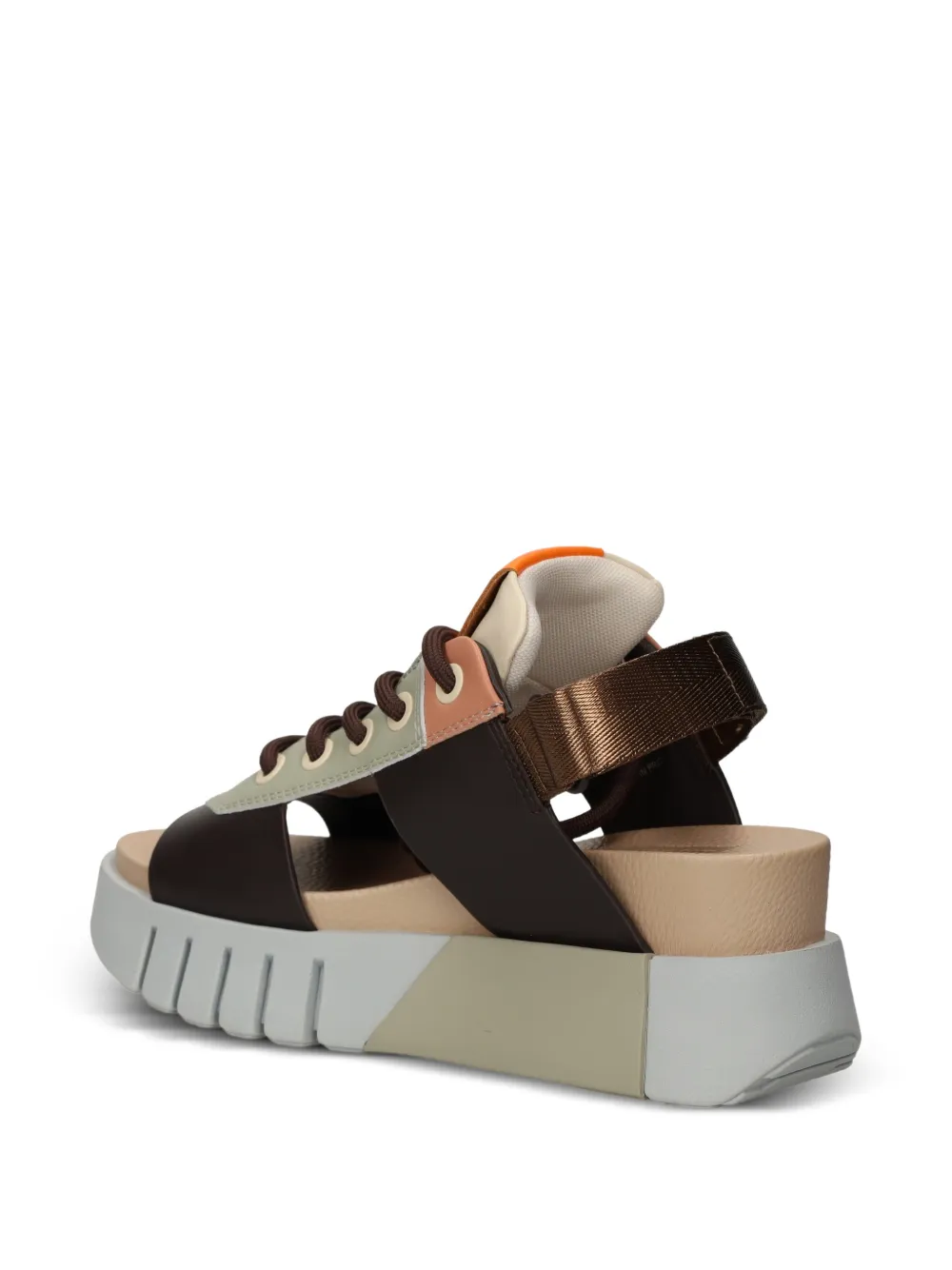 United Nude Delta Sporty II sandalen met plateauzool Bruin