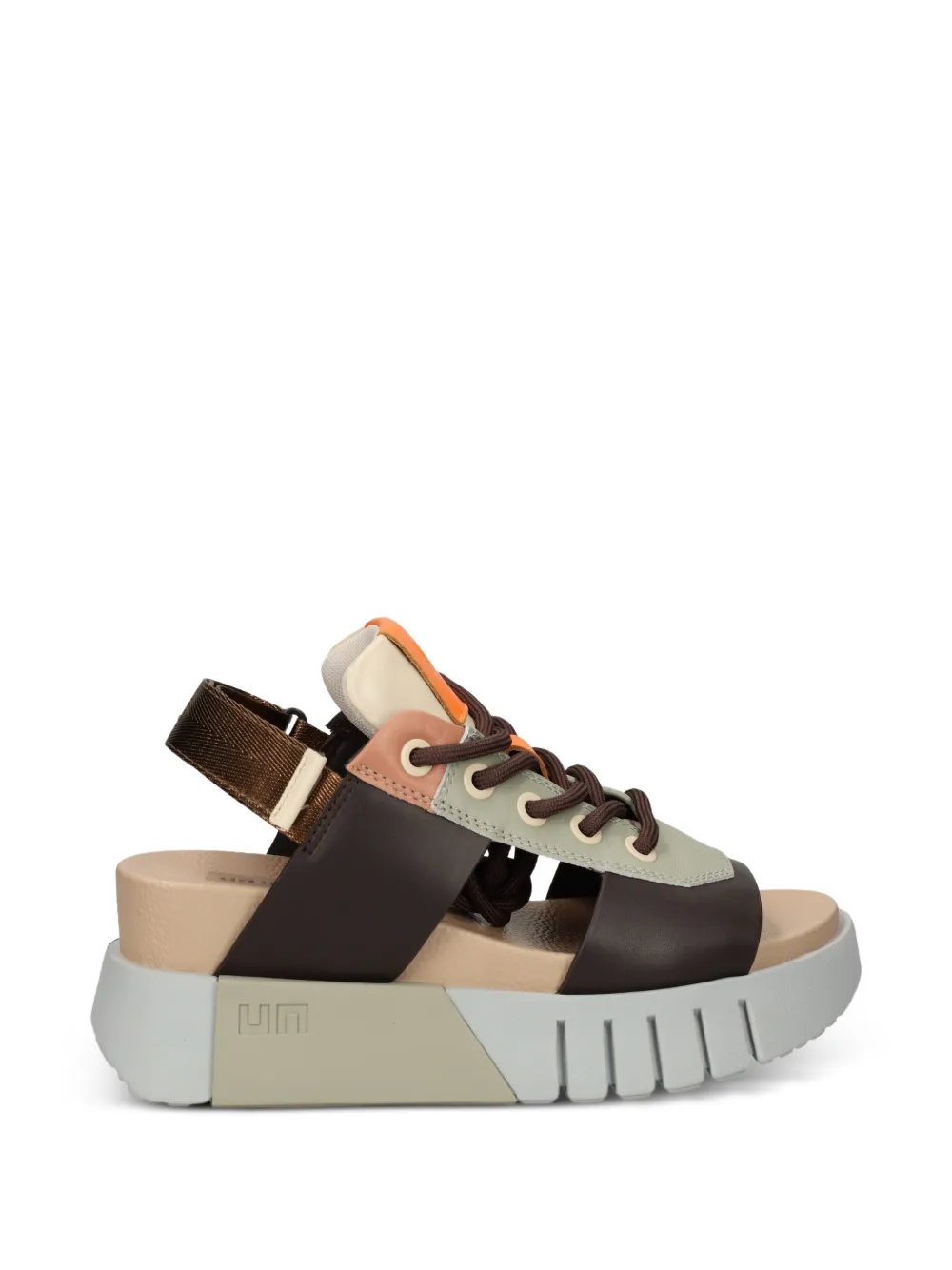 United Nude Delta Sporty II lace-up platform sandals - Marrone
