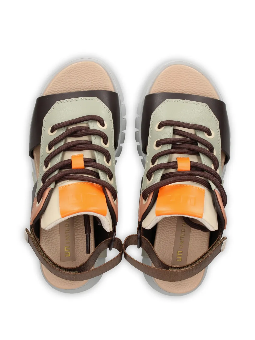 United Nude Delta Sporty II sandalen met plateauzool Bruin