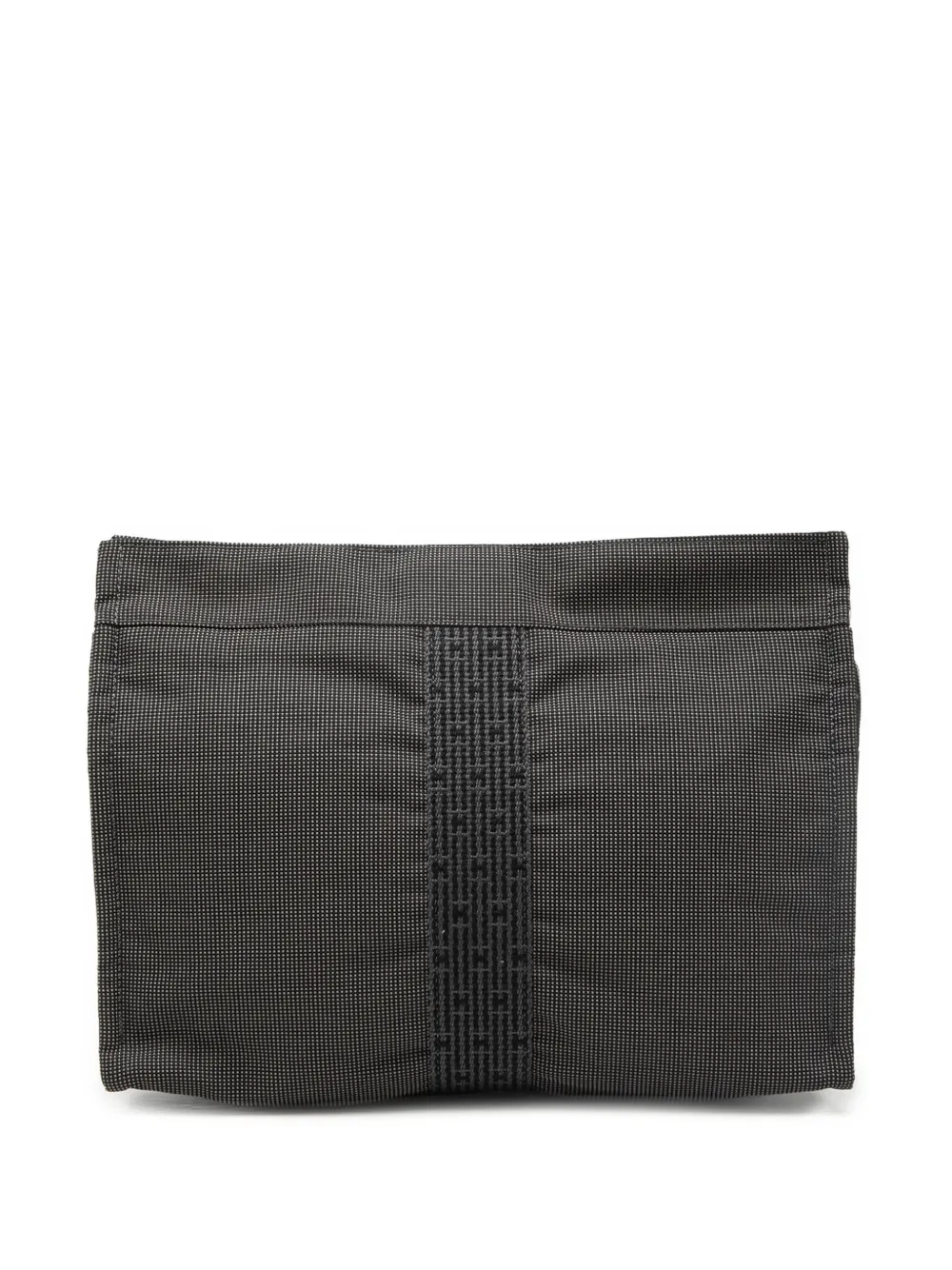 Hermès Pre-Owned 1990-2010 Canvas Herline clutch bag - Grigio