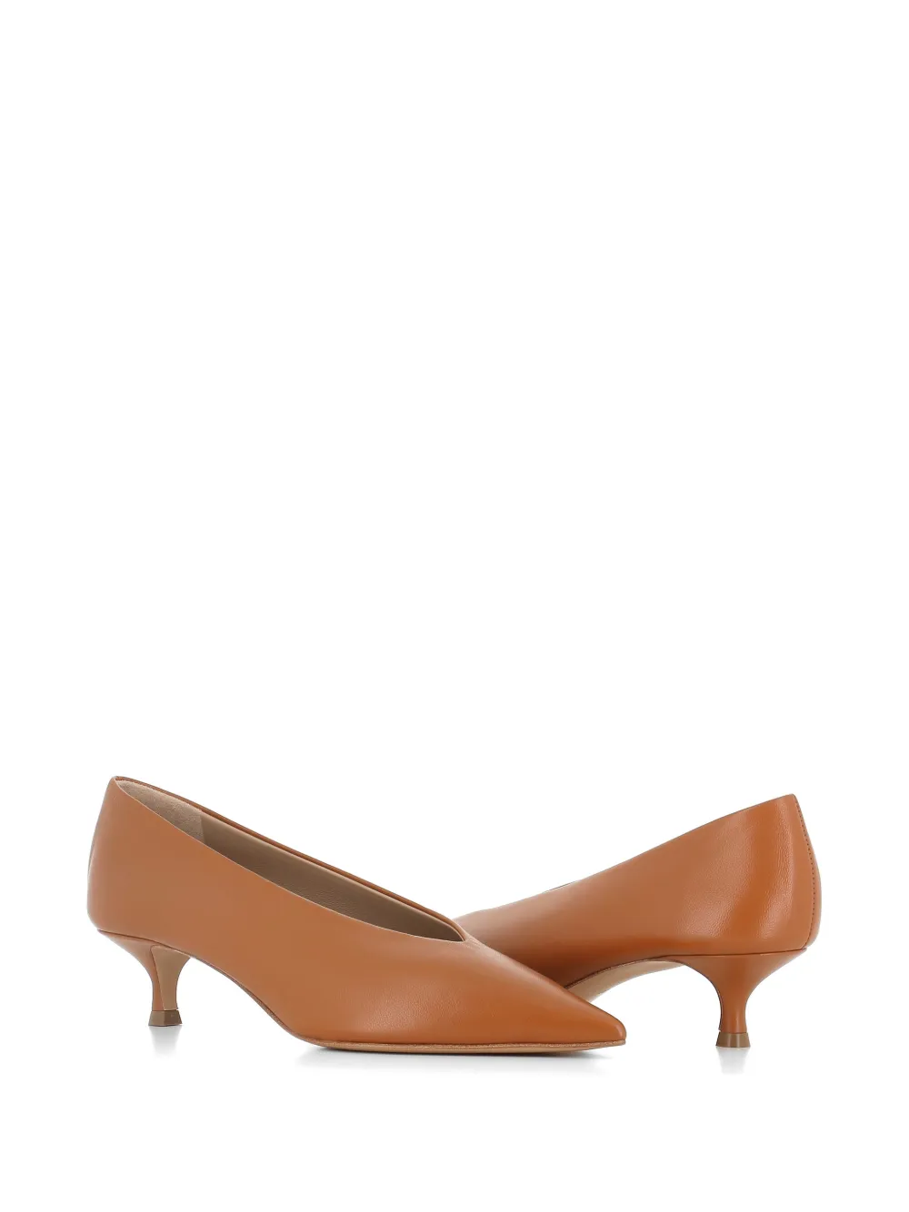 Le Monde Beryl pointed-toe V-neck pumps Bruin