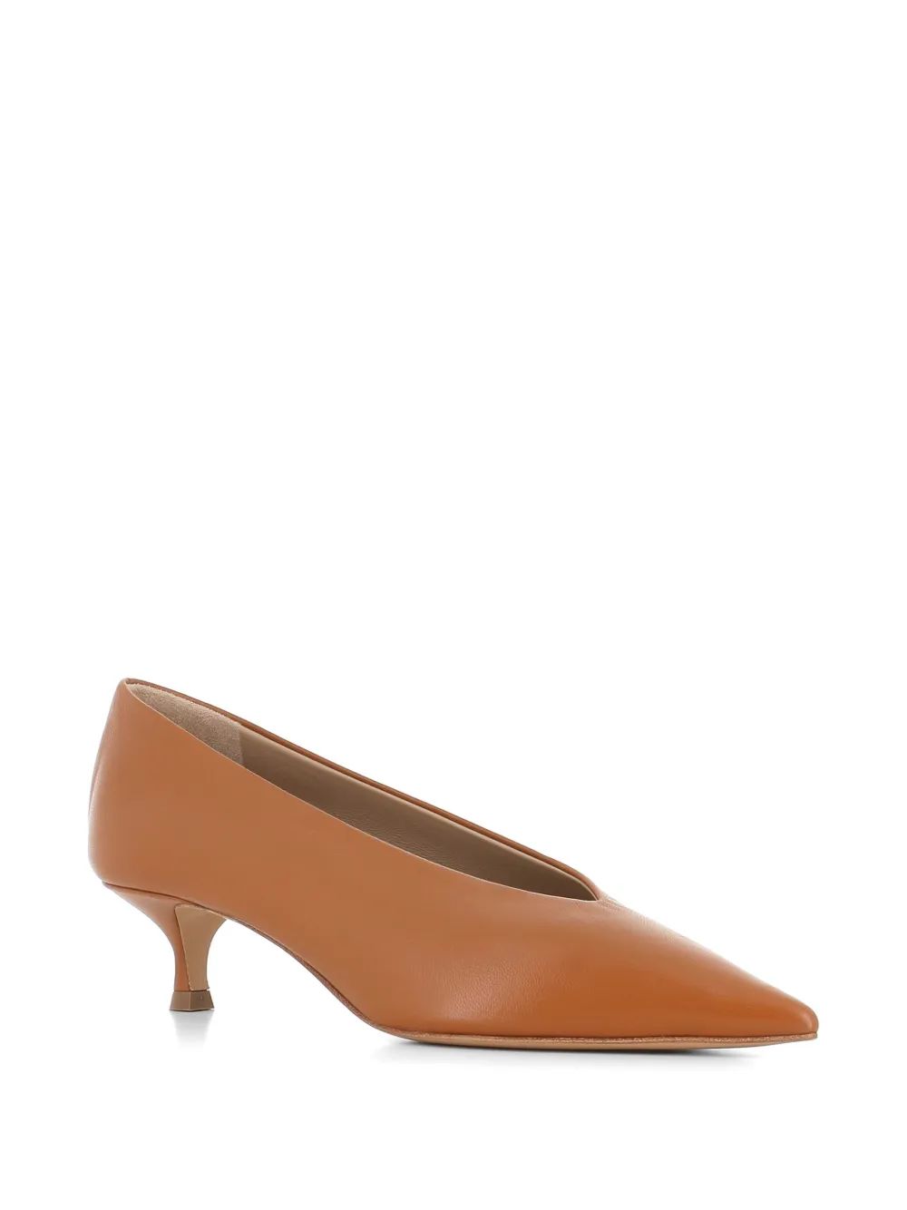 Le Monde Beryl pointed-toe V-neck pumps Bruin