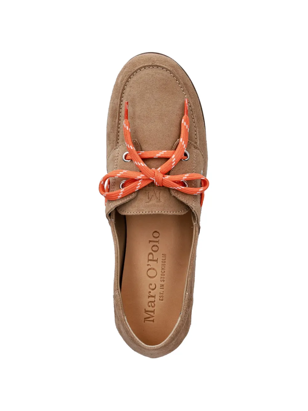 Marc O'Polo lace-up suede loafers Beige