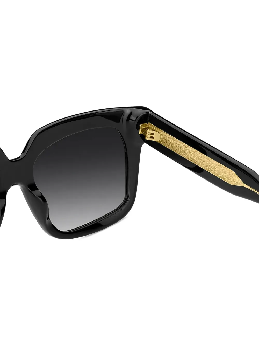 Marc Jacobs Eyewear Zonnebril met vierkant montuur en logoplakkaat Zwart
