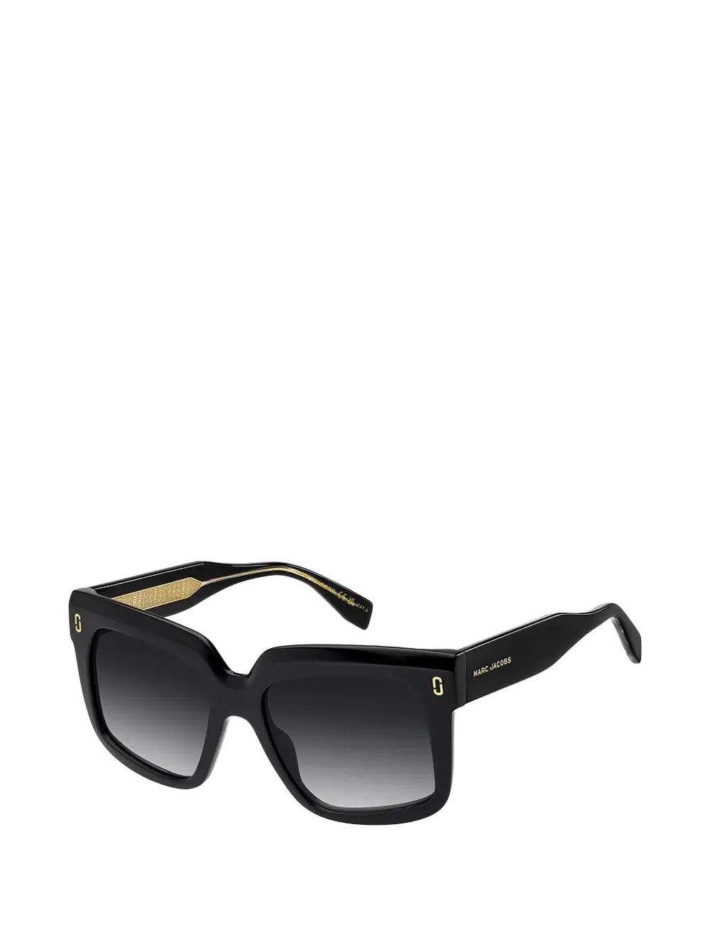 Marc Jacobs Eyewear Zonnebril met vierkant montuur en logoplakkaat Zwart