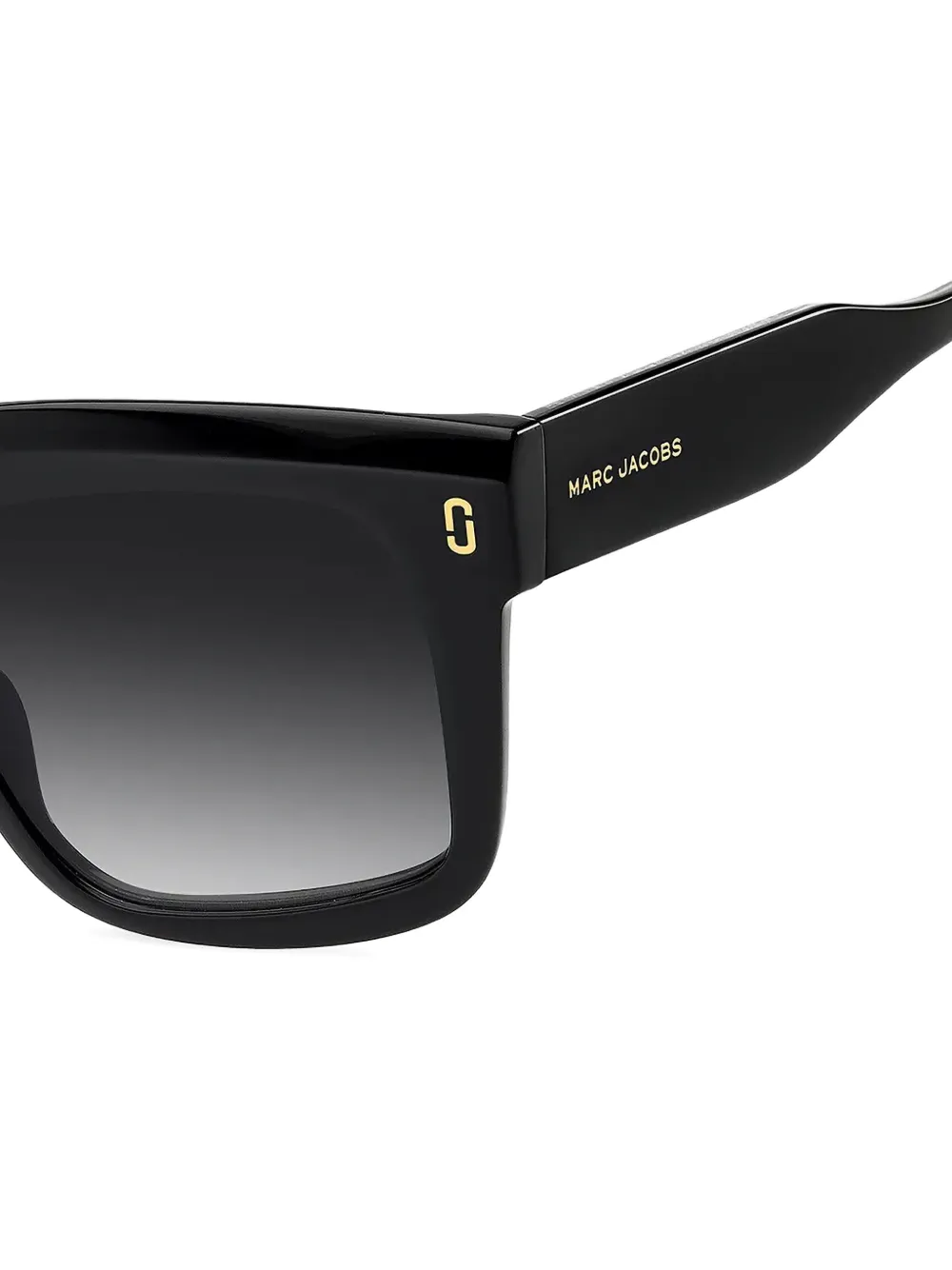 Marc Jacobs Eyewear Zonnebril met vierkant montuur en logoplakkaat Zwart