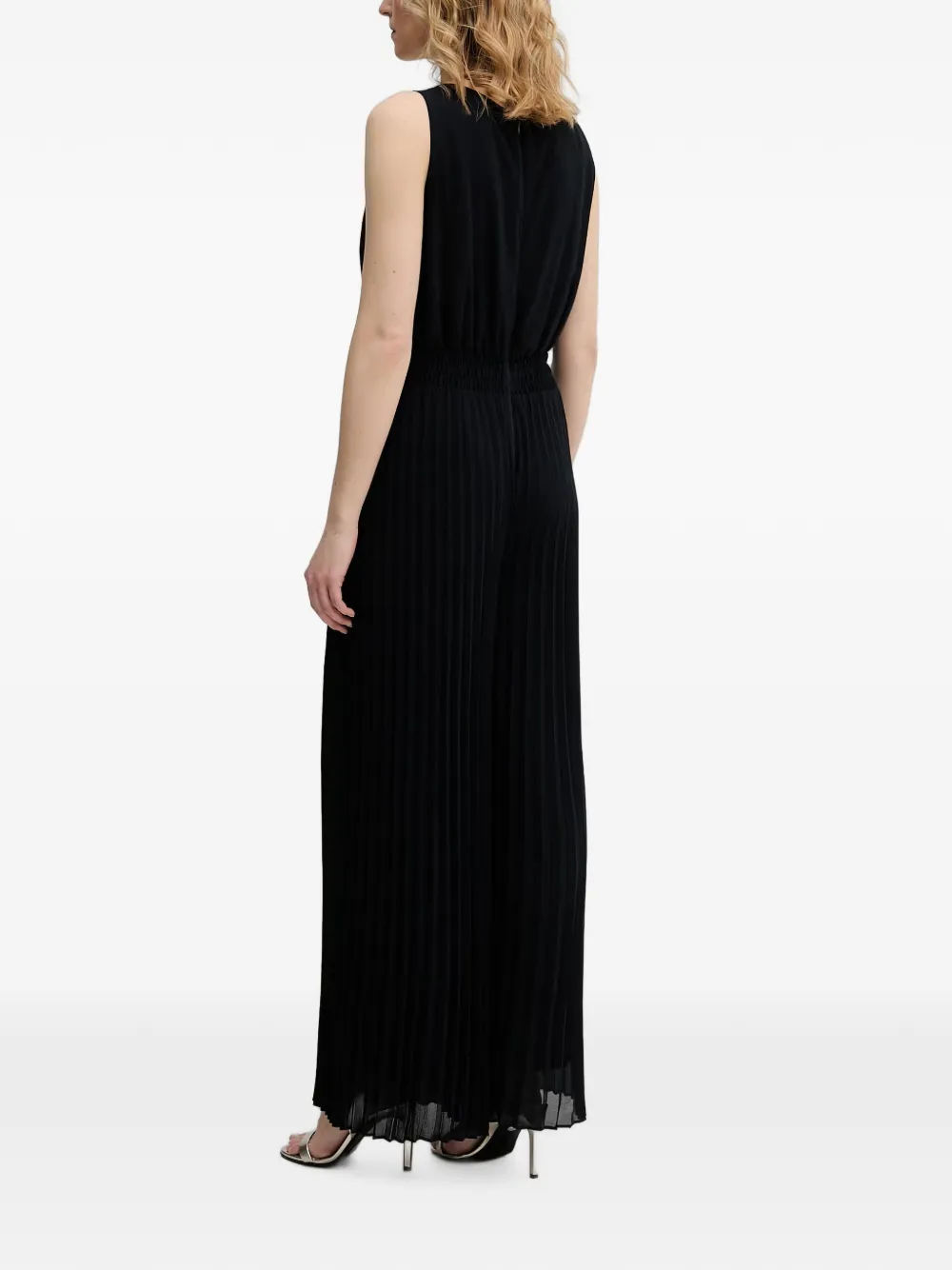 Morgan Geplooide jumpsuit Blauw