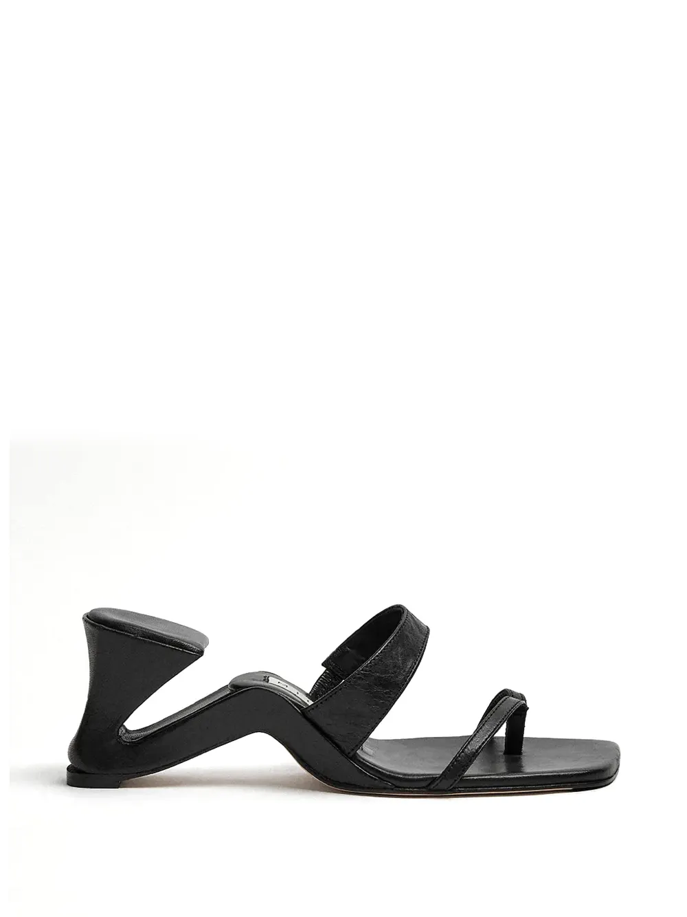 Miista sculptural-heel toe-strap sandals - Nero