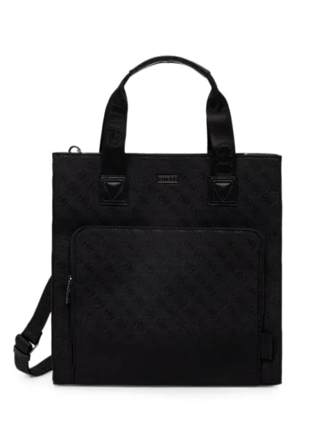 GUESS USA monogram-pattern logo-strap tote bag