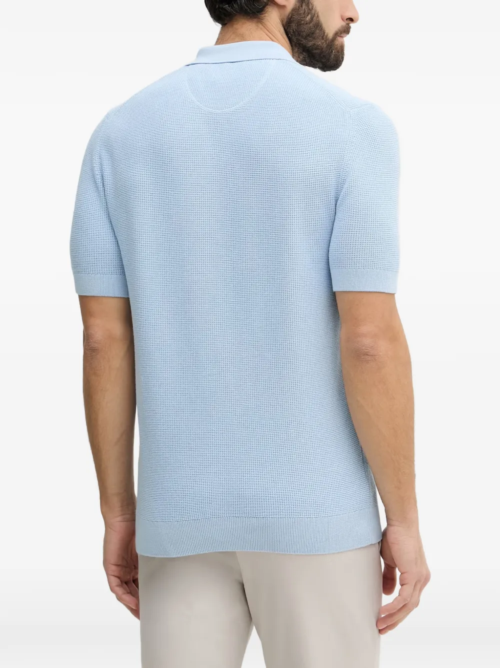 Gant Poloshirt met geborduurd logo Blauw