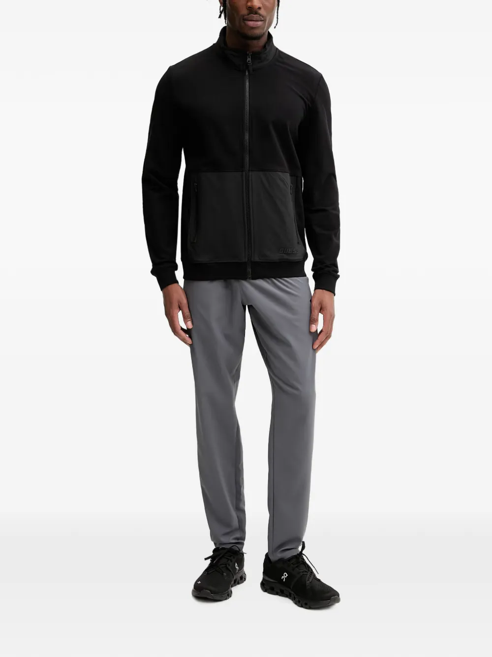 GUESS USA Sweater met vlakken Zwart