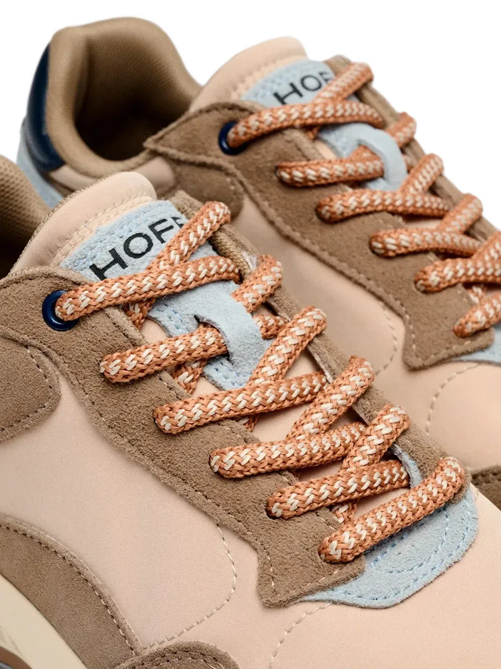 Hoff City MKII panelled lace-up sneakers Beige