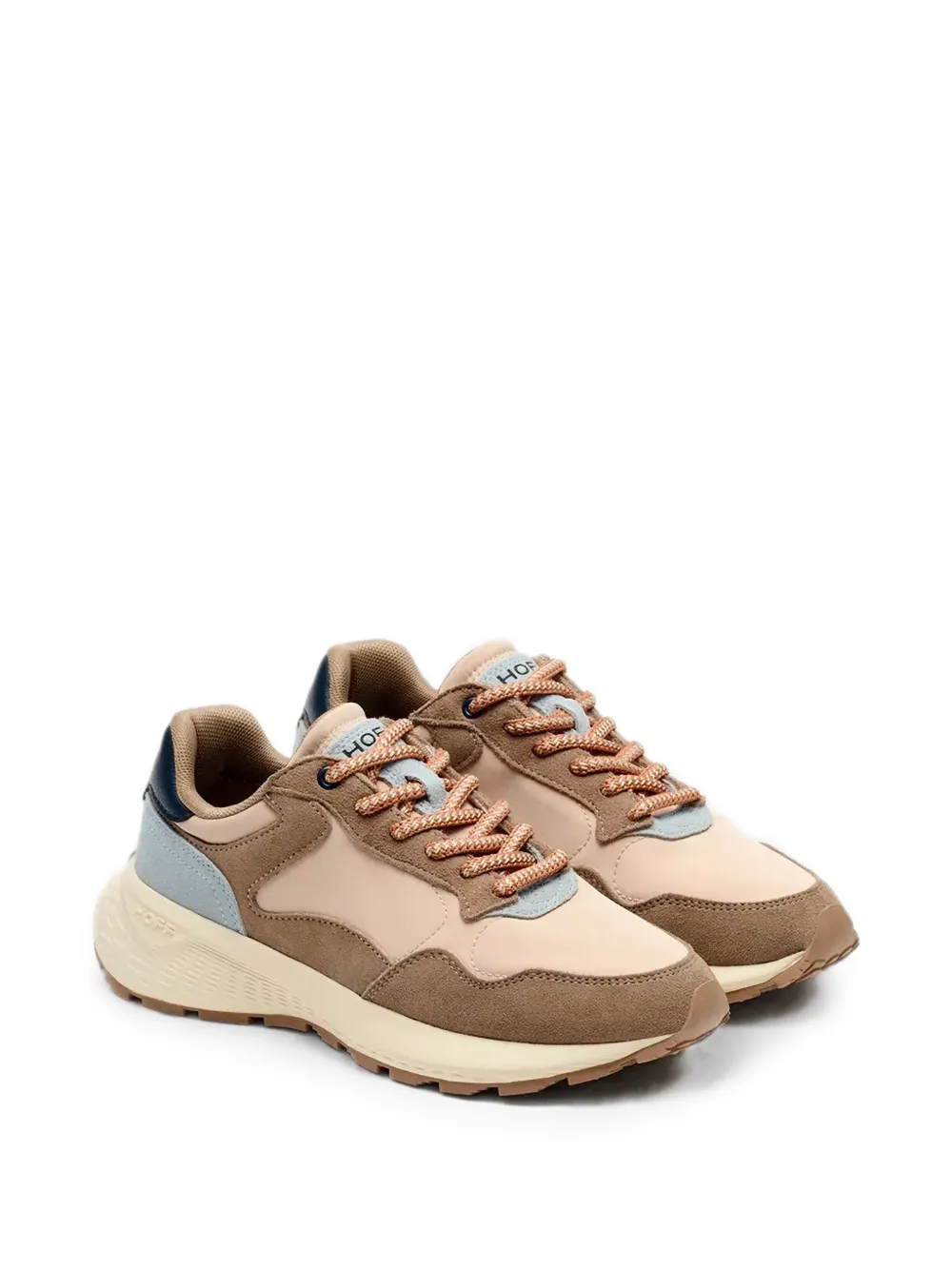 Hoff City MKII panelled lace-up sneakers Beige