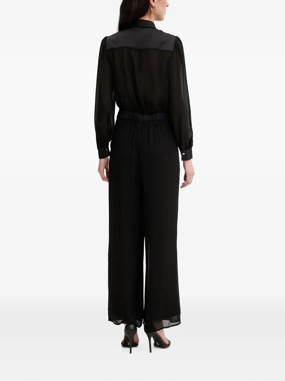 Morgan Jumpsuit met lange mouwen Zwart