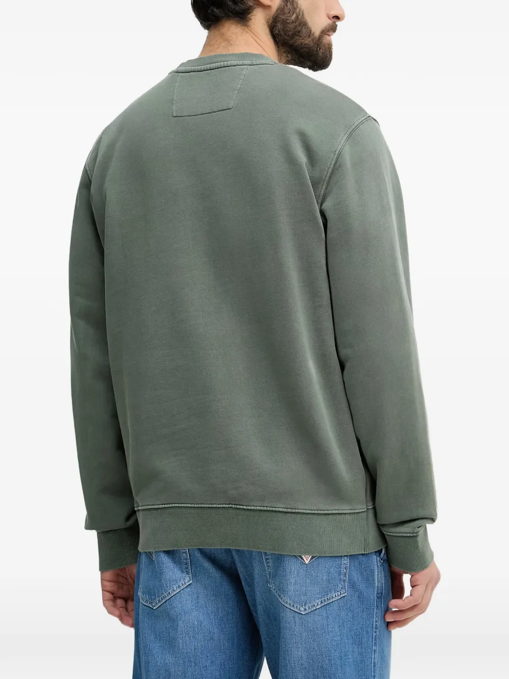 GUESS USA Sweater met borduurwerk Groen