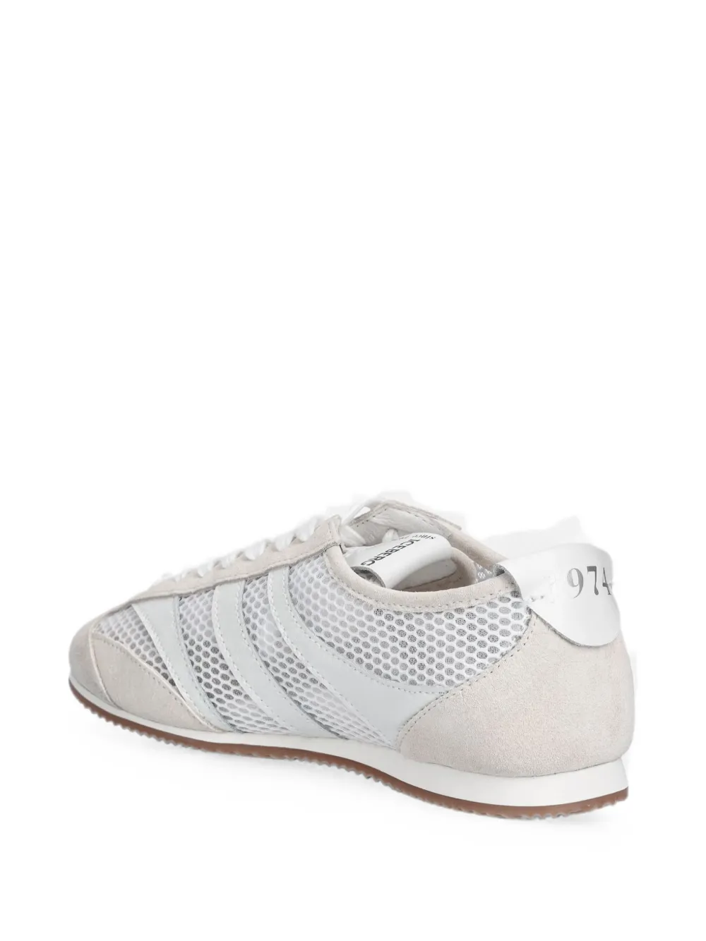 Iceberg Snoot mesh-panelled suede sneakers Wit