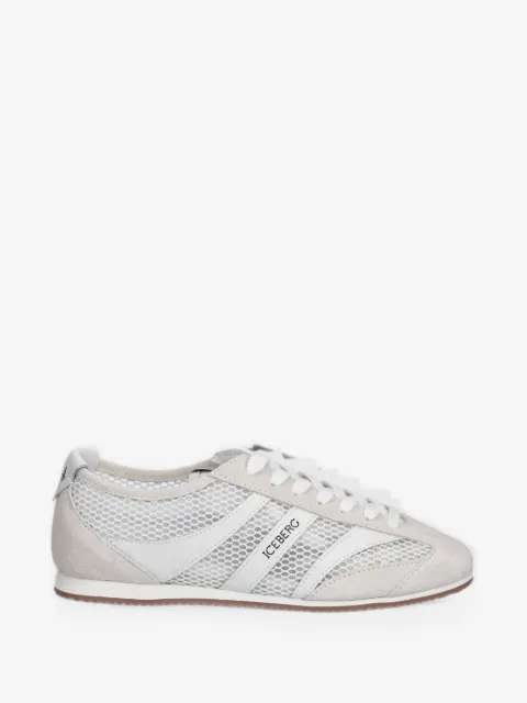 Iceberg Snoot mesh-panelled suede sneakers