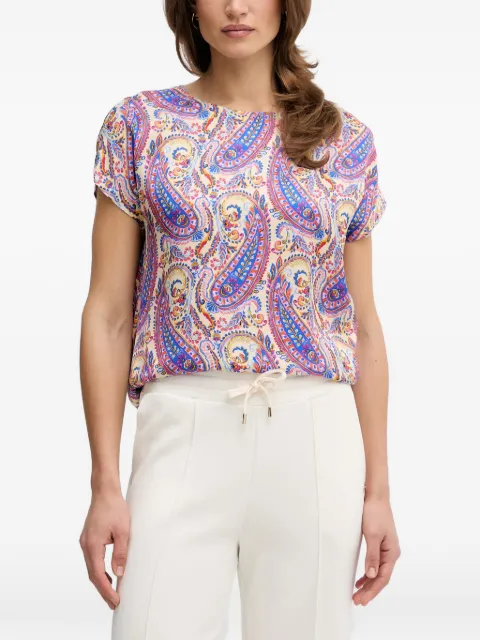 Marc Aurel paisley-print short-sleeve blouse