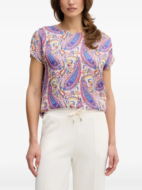 Marc Aurel paisley-print short-sleeve blouse