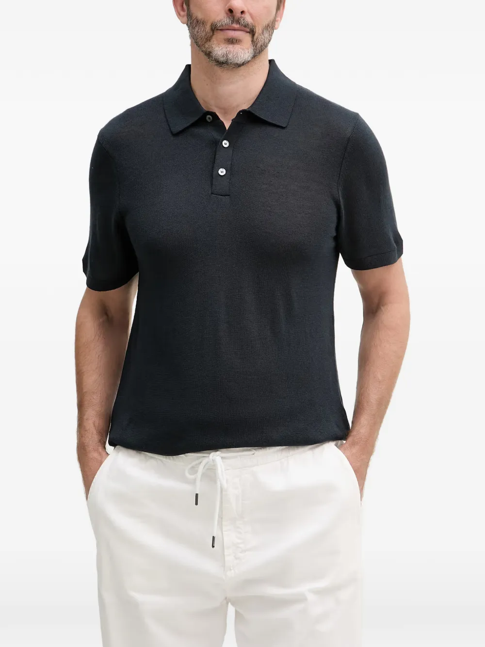 Joop! Malioson short-sleeve button-up polo shirt - Nero