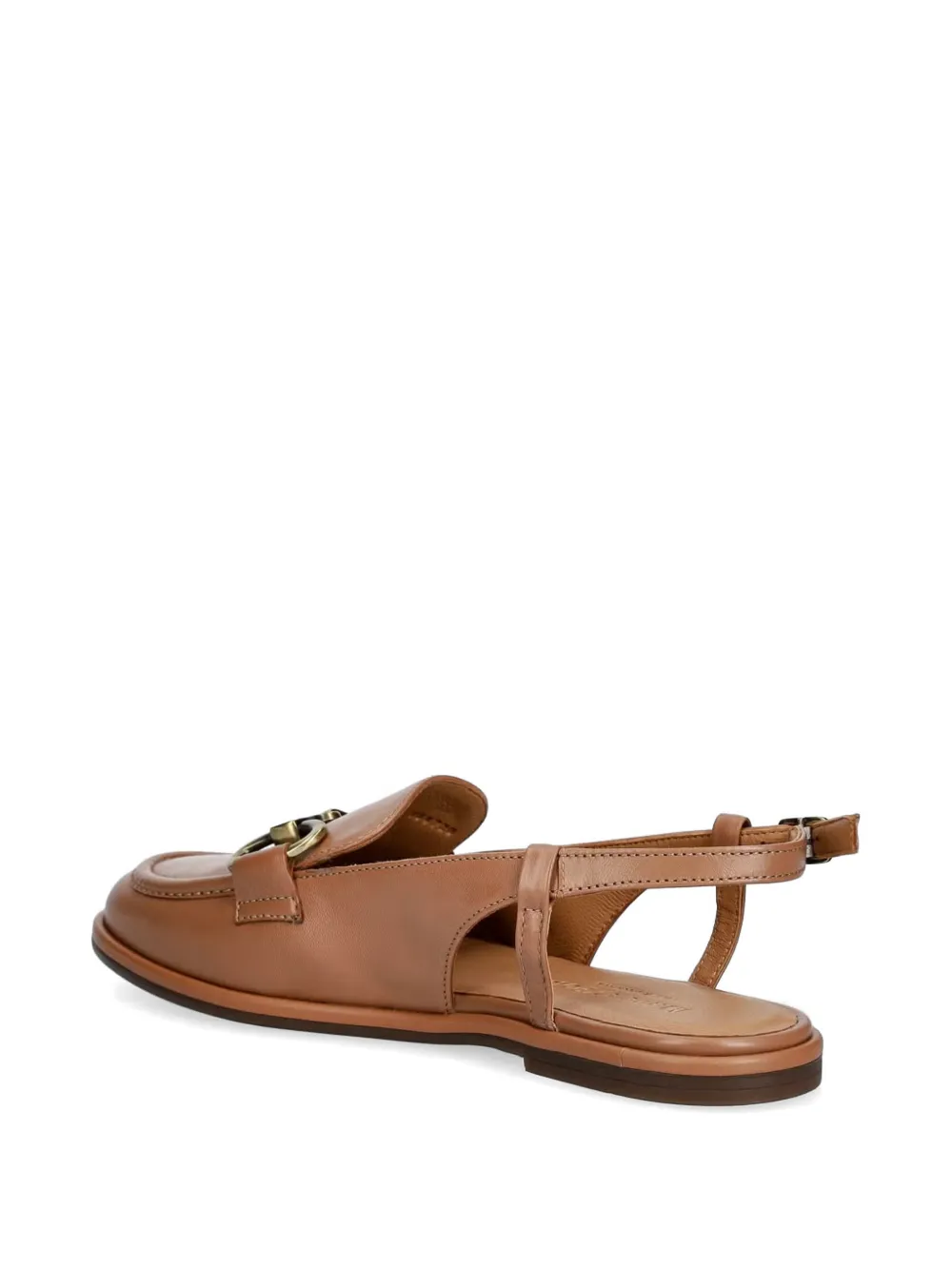 Marc O'Polo horsebit slingback loafers Beige