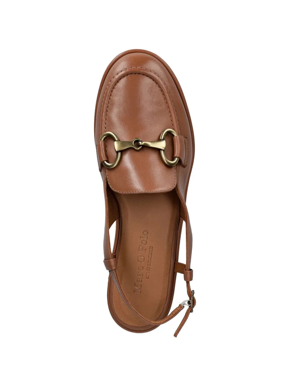 Marc O'Polo horsebit slingback loafers Beige