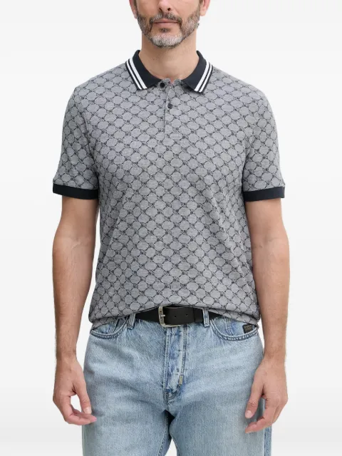 Joop! Cornflower Jessino monogram-print polo shirt