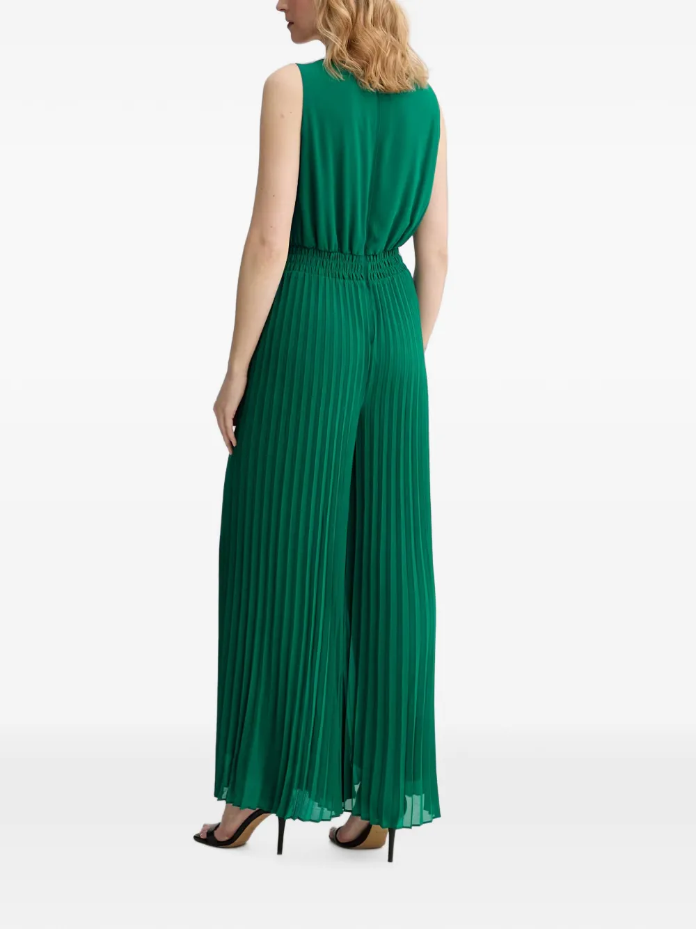 Morgan Palji geplooide jumpsuit Groen