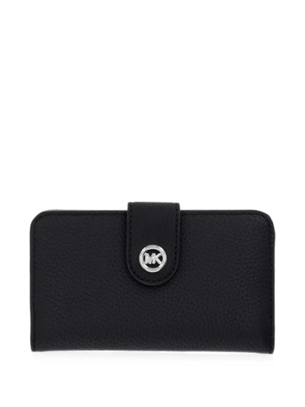Michael Michael Kors logo-plaque pebbled wallet - Nero
