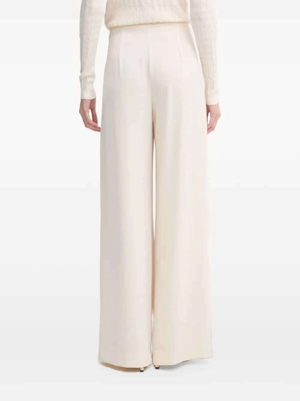 Gaudi pleated palazzo pants Beige