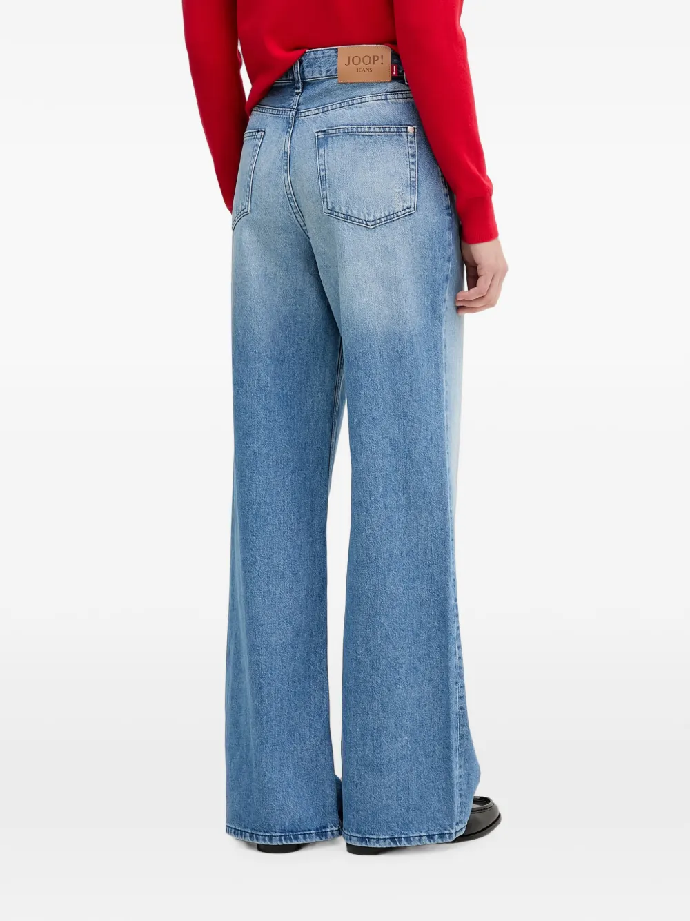 Joop! Maila jeans met wijde pijpen Blauw