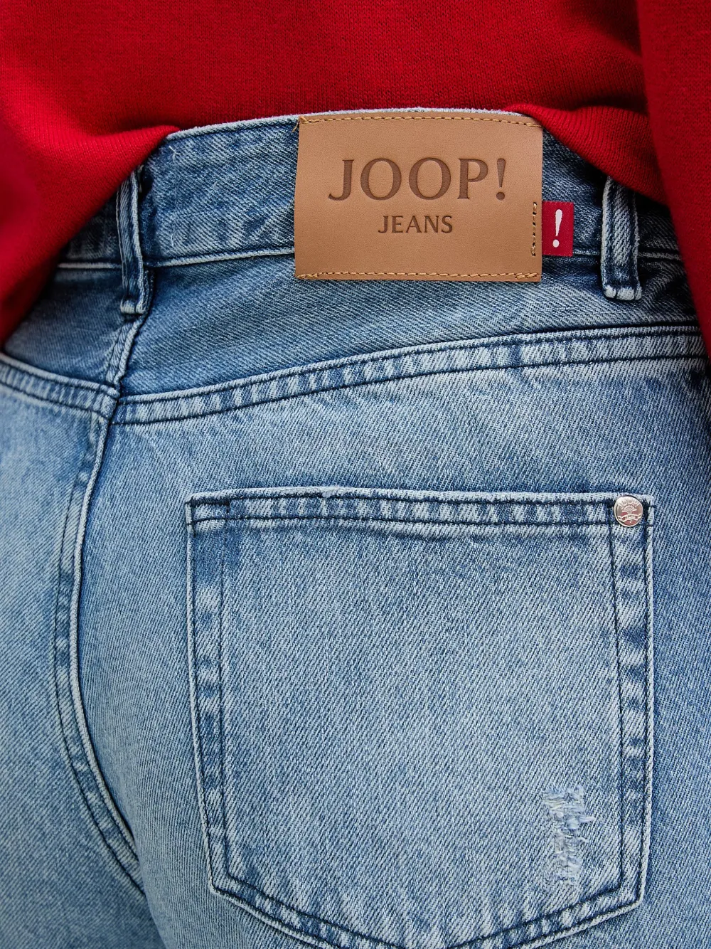 Joop! Maila jeans met wijde pijpen Blauw
