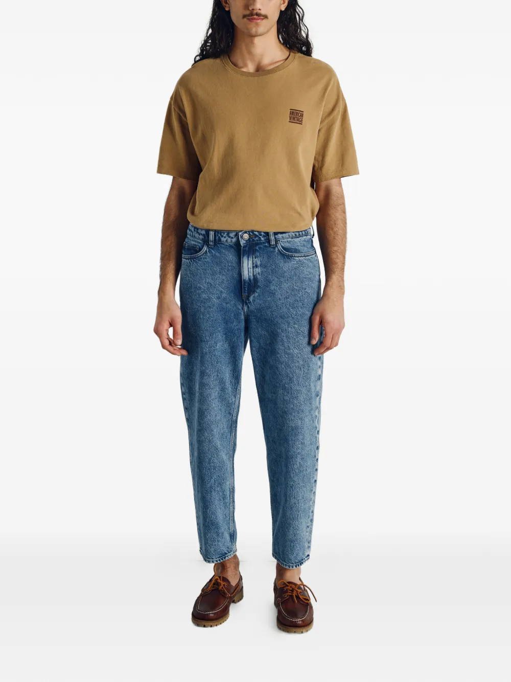 American Vintage Joybird straight jeans Blauw