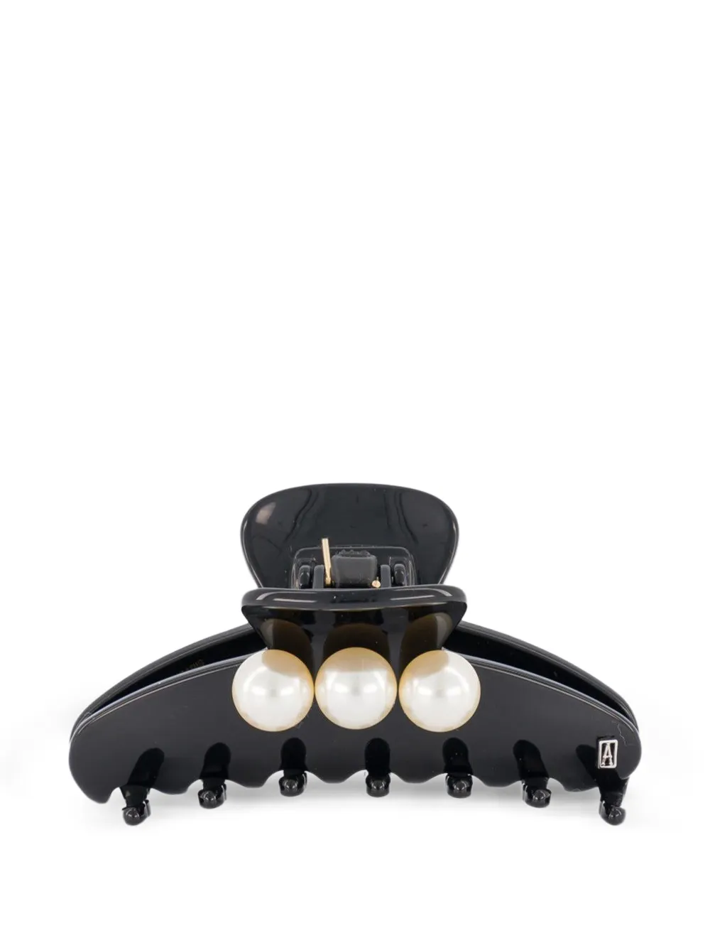 Alexandre de Paris faux pearl-embellished hair clip - Nero