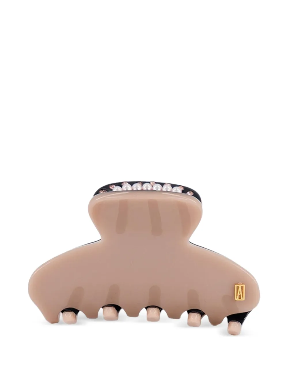 Alexandre de Paris crystal-embellished hair clip - Marrone