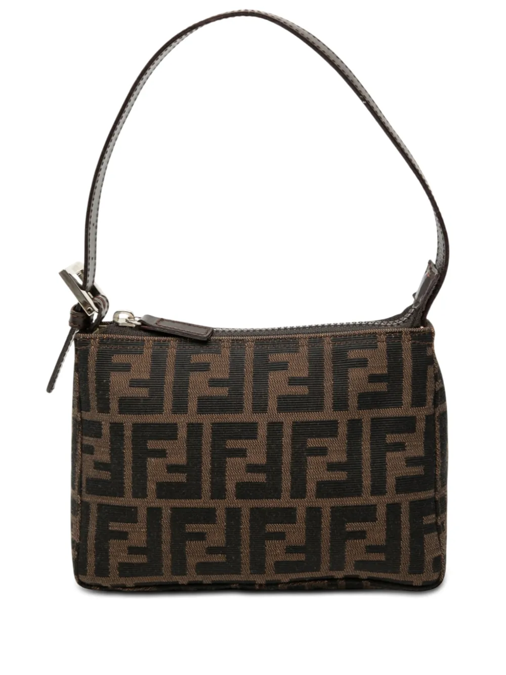 Fendi Pre-Owned 2000-2010 Mini Zucca Canvas Pochette shoulder bag - Marrone