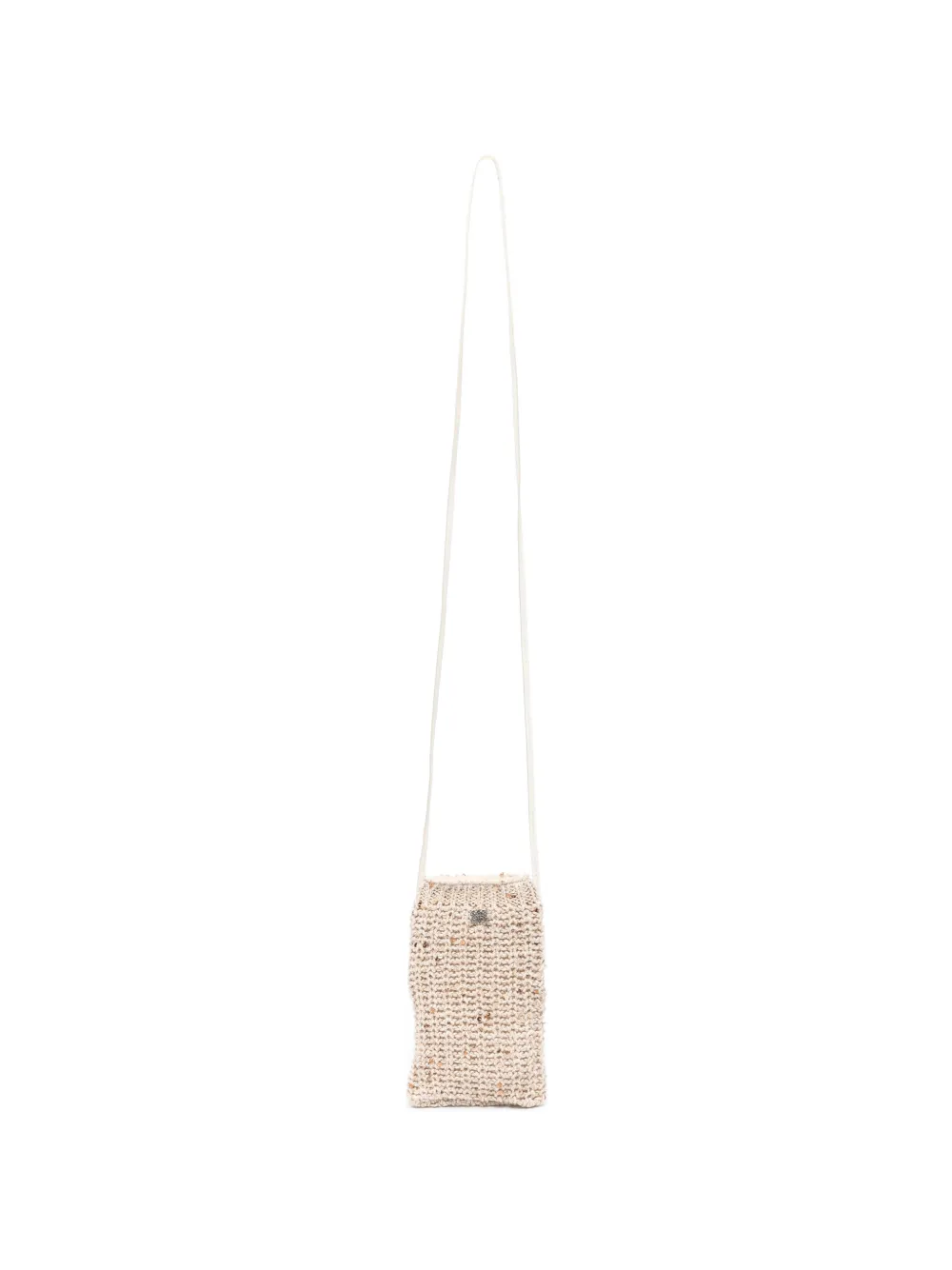 PANICALE sequin-embellished cross body bag - Toni neutri