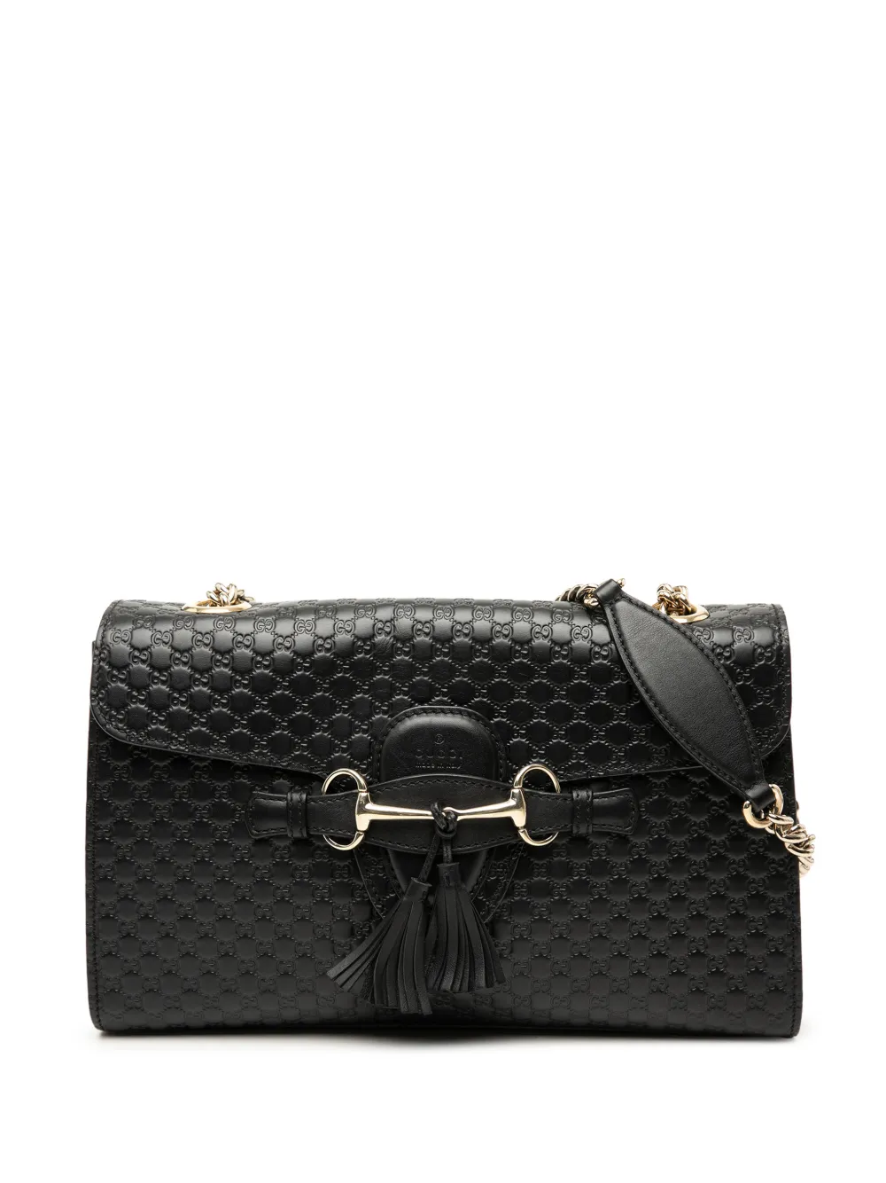 Gucci Pre-Owned 2016-2025 Medium Microguccissima Emily shoulder bag - Nero