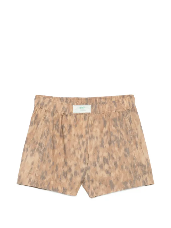 GANNI Printed Shorts | Neutrals | FARFETCH JO