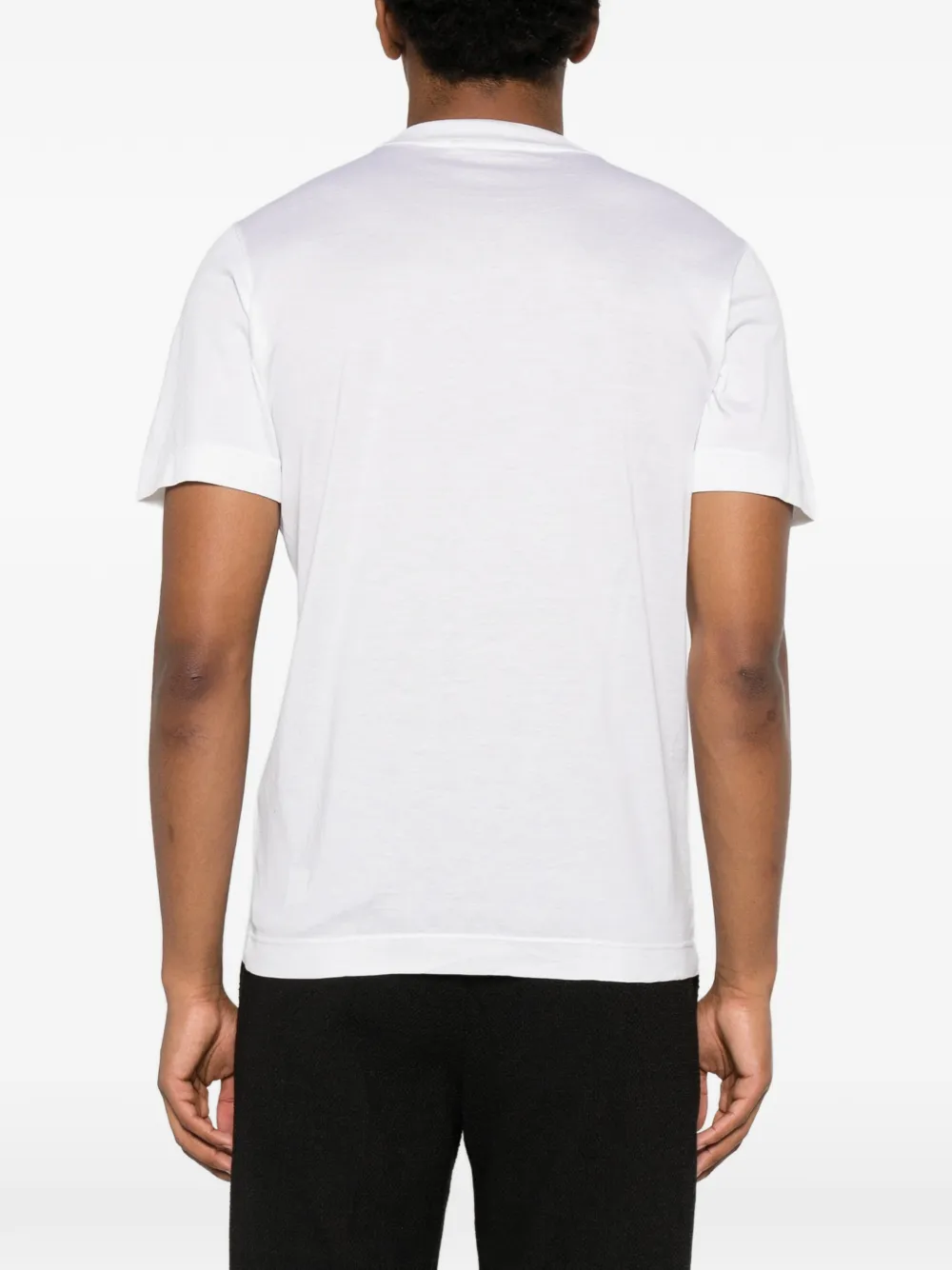 SAPIO T-shirt met geribbelde afwerking Beige