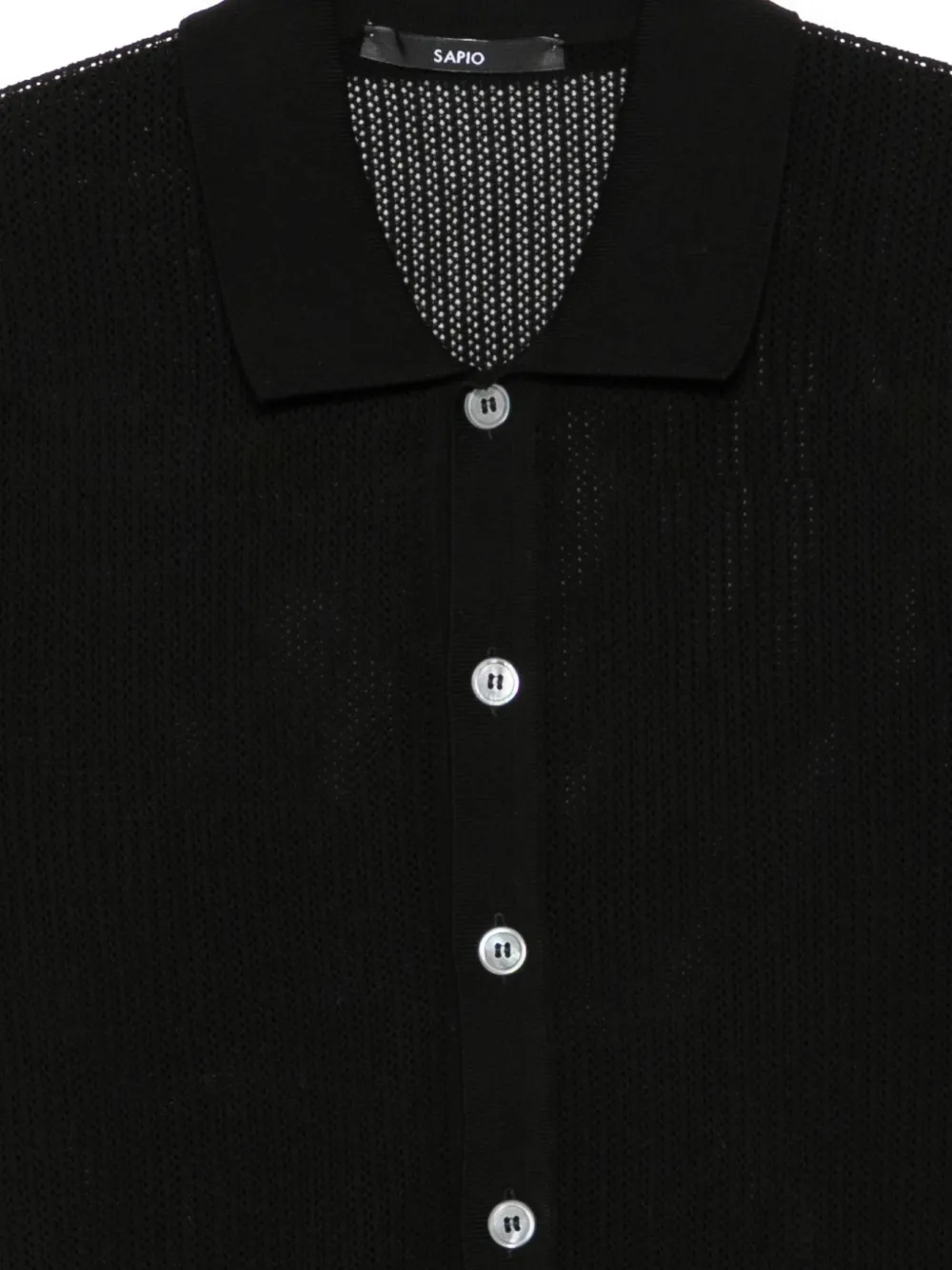  Sapio Camicia A Maniche Corte - Nero 