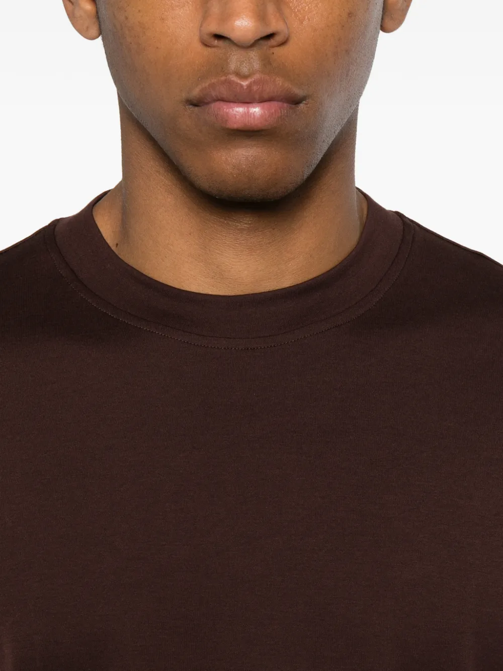 SAPIO T-shirt met ronde hals Bruin