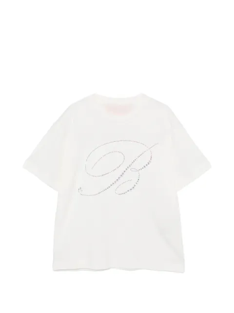 Miss Blumarine rhinestone-embellished T-shirt