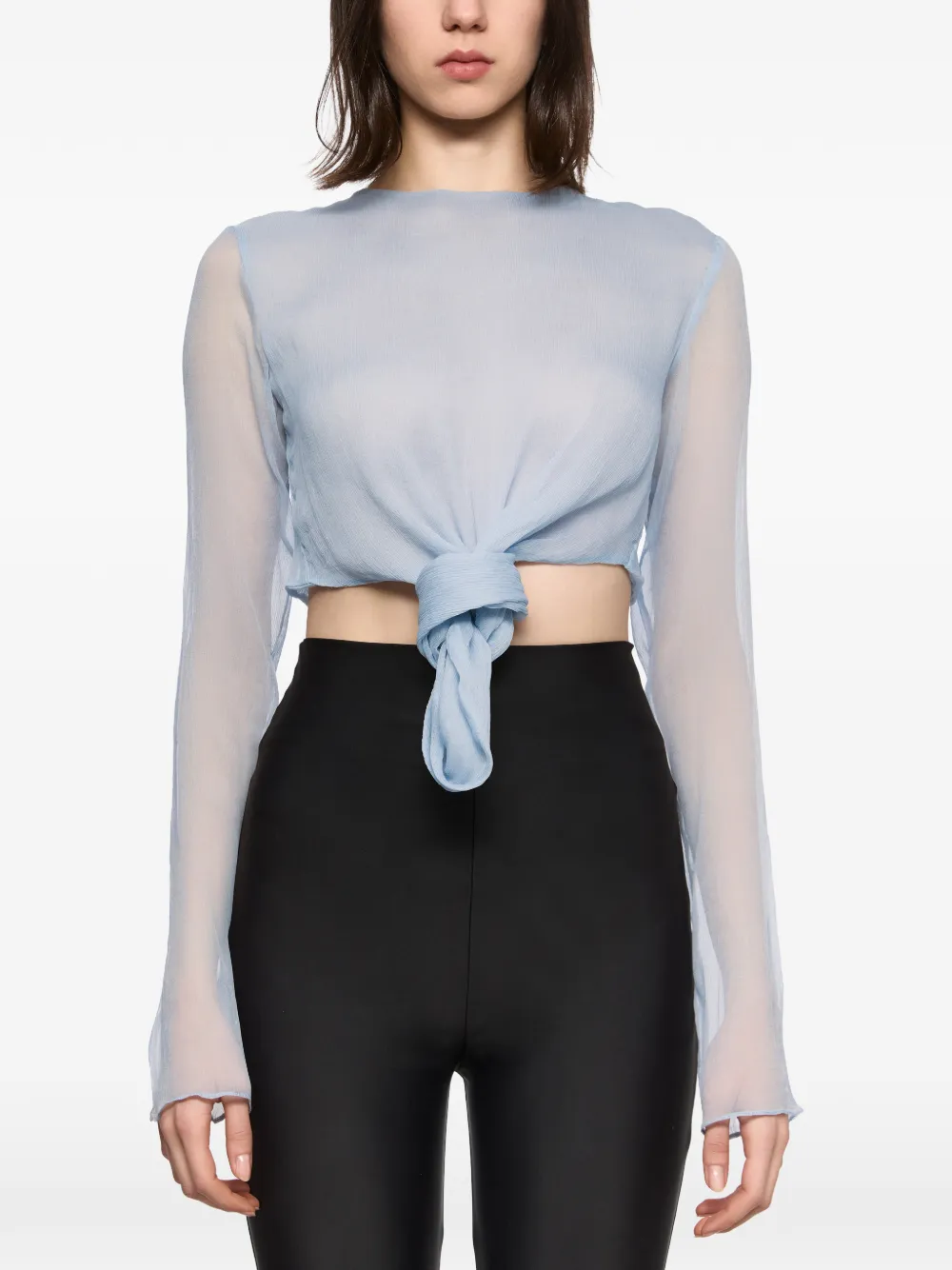 Atu Body Couture knot-detail top - Blu