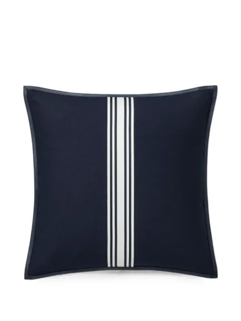 Ralph Lauren Home striped leather-trim cushion