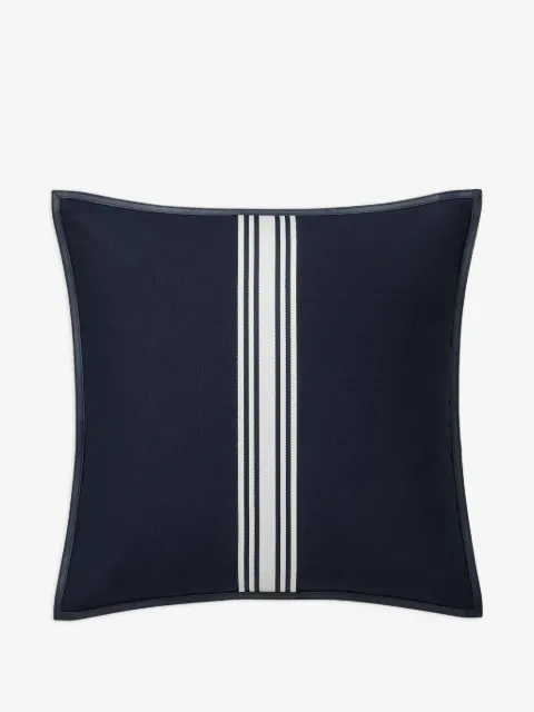 Ralph Lauren Home striped leather-trim cushion
