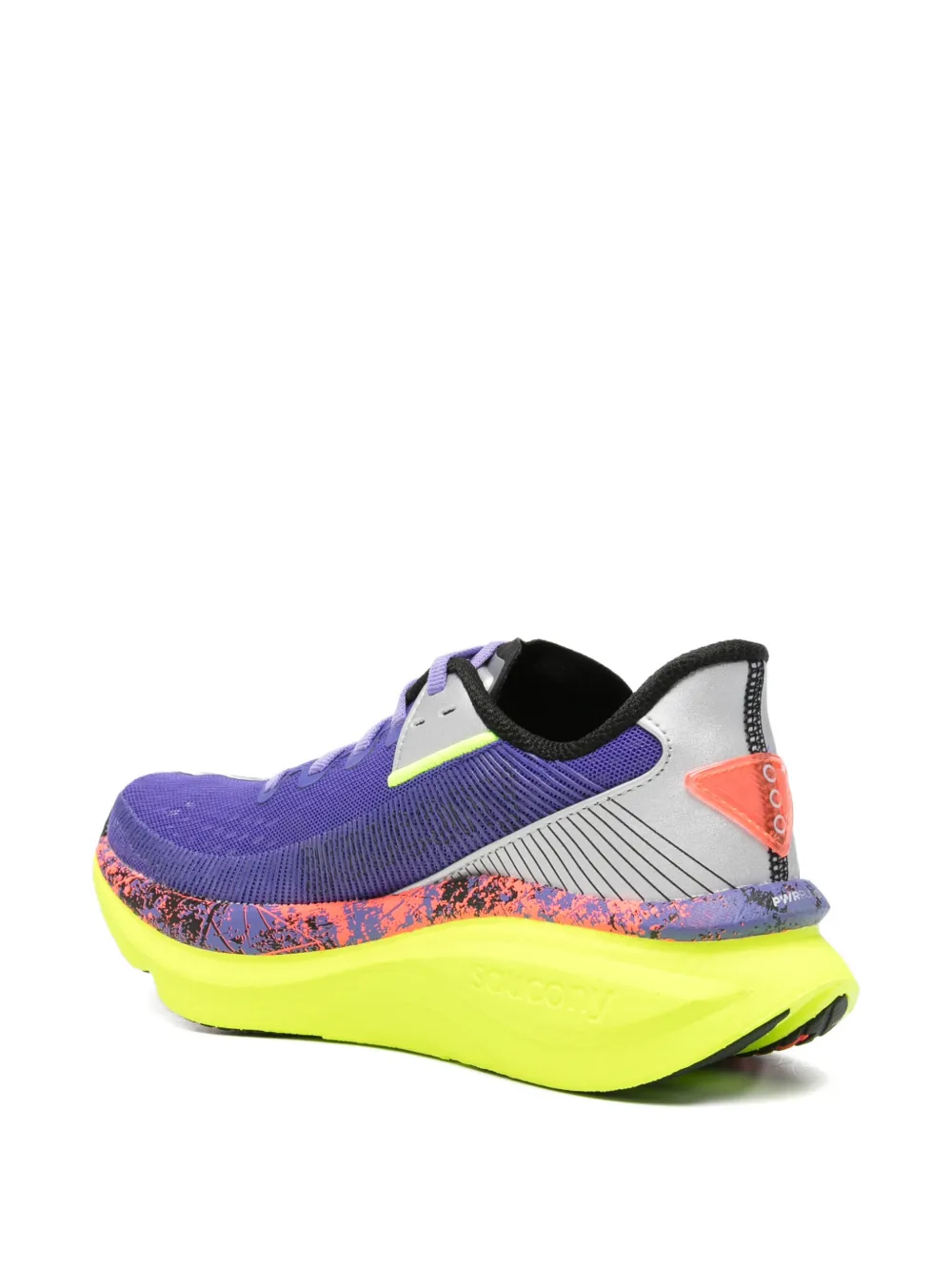 Saucony Endorphin mesh-panelled logo-print sneakers Paars