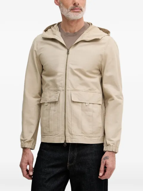 Benetton hooded patch-pocket jacket