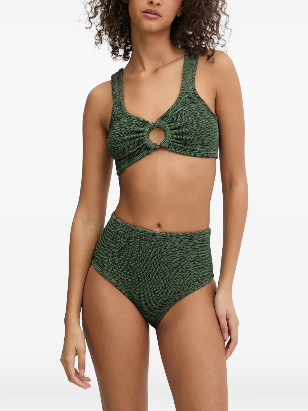 PARAMIDONNA Irina ring-detail bikini - Verde