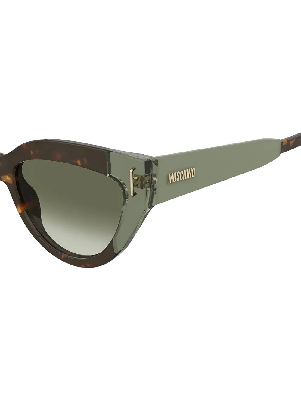 Moschino Eyewear tortoiseshell-effect cat-eye frame sunglasses Bruin
